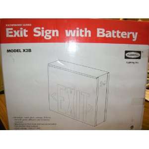    Hubbel Pathfinder Series Exit Sign with Battery: Everything Else