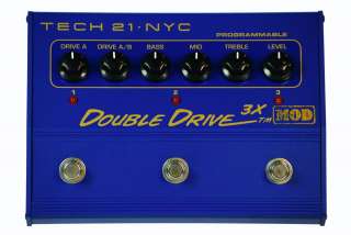 NEW! Tech 21 DD3X Double Drive 3X FX Pedal ~W/GIFT!  