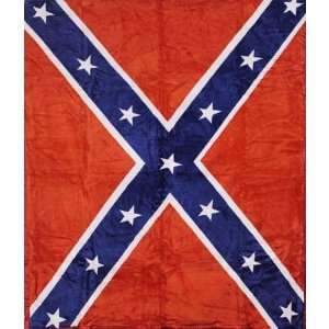   Confederate Flag Queen Mink Style Blankets 79x95 Home & Kitchen