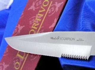 Muela of Spain Knife Scorpion Black leather Belt Sheath  
