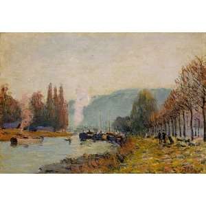     24 x 16 inches   The Seine at Bougi  Home & Kitchen