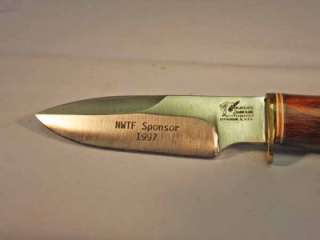 VINTAGE BLACKJACK CLASSIC STRAIGHT BLADE KNIFE 1997 NWTF SPONSOR GIFT 