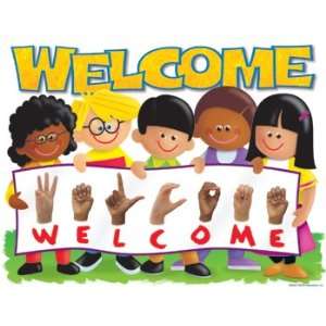   Trend Enterprises Sign Language Welcome Classroom Accent Toys & Games