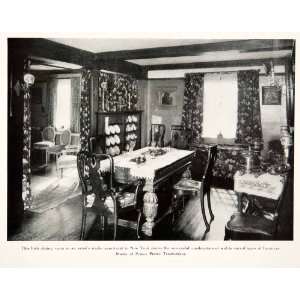  1926 Print Dinning Room Studio Home Apartment Prince 