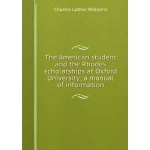  The American student and the Rhodes scholarships at Oxford 