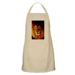  Apron Khaki Male Lion Smirk 