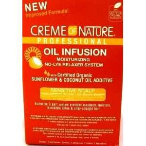   of Nature Professional Twin Sensitive Scalp Relaxer Oil No Lye: Beauty