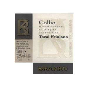  Branko Collio Friulano 2010 750ML Grocery & Gourmet Food