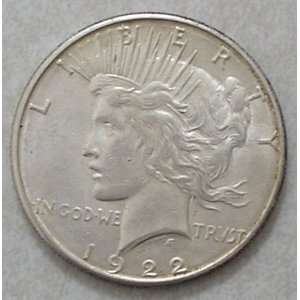  1922 S Silver Dollar Peace 