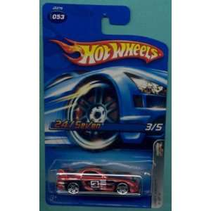   Hot Wheels 2006 1:64 Scale Red Drift Kings 24/Seven Die Cast Car #053