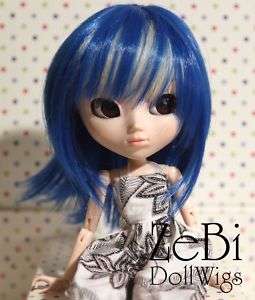 T029 Rock Blue Hair Wig/Wigs for Pullip & 1/3 BJD  