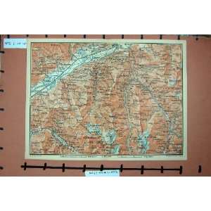  MAP 1901 SWITZERLAND SION LEYTRON SAILLON SAXON ALPS
