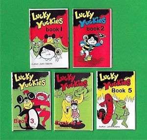 Lucky Yuckies 1987 Set of 5 Vending Machine Mini Books  