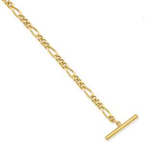  Gold plated Figaro Tie Chain: Jewelry
