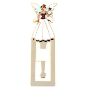  High Quality Gold Tone Bookmark   White Fairy: Jewelry