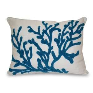  Thro by Marlo Lorenz 2654 Dory Coral Towel Stitch Pillow 