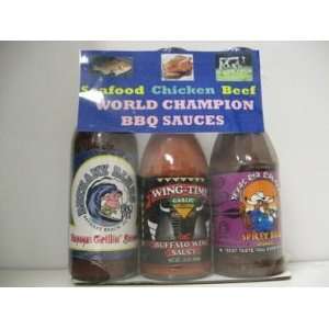  Seafood   Chicken   Beef   World Champion BBQ Sauces   3 