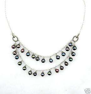 NEW! Judith Jack Tahitian Pearl Necklace, Earring Set  
