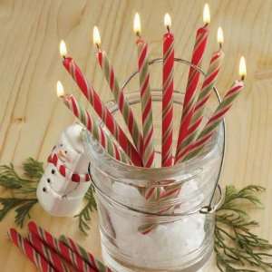  Candy Cane Holiday Taper Candles: Health & Personal Care
