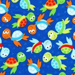  Sea Babies quilt fabric by Timeless Treasures, Turtles 