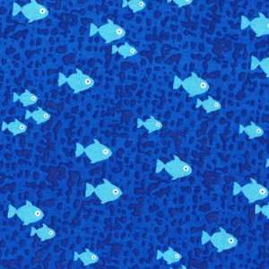  Sea Babies quilt fabric by Timeless Treasures, royal blue 