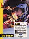 Old 1993 Ford Safety Print Ad DANNY SULLIVAN Texaco Racing