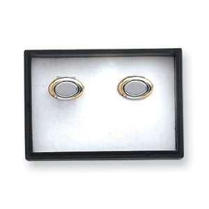  Silver tone and Gold tone Cuff Links: Jewelry