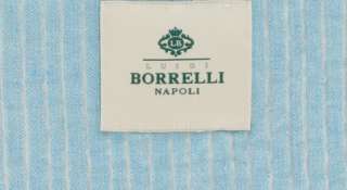 New $1800 Borrelli Light Blue Sportcoat 38/48  
