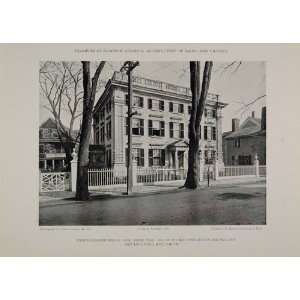   Nichols House Salem McIntire   Original Halftone Print