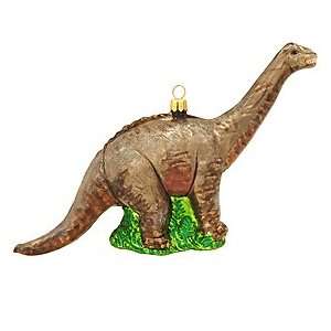  Brontosaurus Glass Ornament