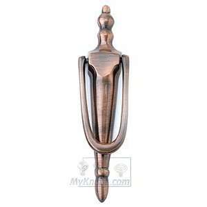   hardware   brass door knocker in antique copper