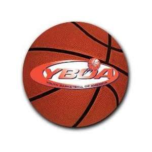  CIR43Q Basketball    4 3/4 Round Basketball Car Magnet 