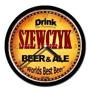  SZEWCZYK beer and ale cerveza wall clock: Everything Else