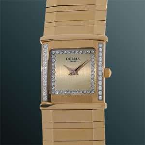 DELMA Swiss Made VERSAILLES SERIES Ladies Gold Dial LUXURY Timepiece 