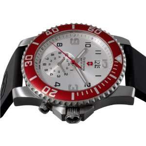 Mens Swiss Army Dual Time Sport Rubber Watch 241177  