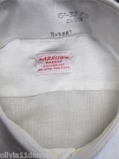   Sanforized Mitoga USA cotton tuxedo tux shirt vtg union made swing