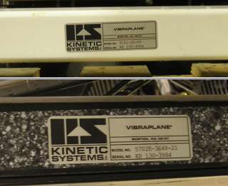 Kinetic Systems VibraPlane 9101 22 00 Granite Breadboard Table 5702 36 