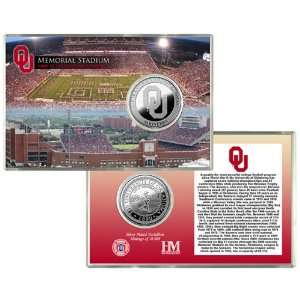   of Oklahoma Memorial Stadium Silver Coin Card 