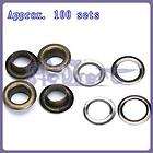 Wholesale 100 Sets Round Antique Brass Eyelets Metal Grommets 10mm