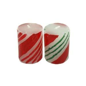  Candy Cane Votive Candles   Pack of 24: Home & Kitchen