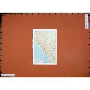  1974 Colour Map Street Plan Forte Dei Marmi Italy