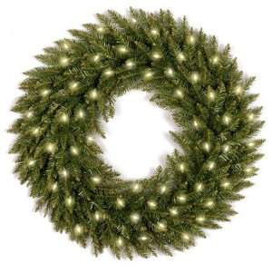  24 Dunhill Fir Wreath with 50 Clear Lights