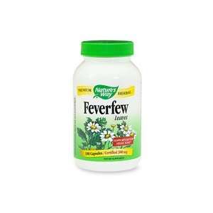  Natures Way Feverfew Leaves 380 mg, Capsules 180ea 