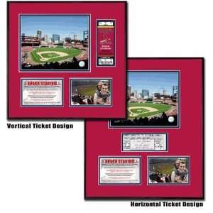St. Louis Cardinals Busch Stadium Ballpark Ticket Frame:  