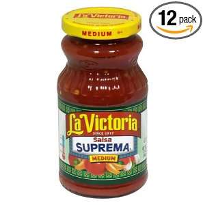 La Victoria Salsa, Suprema, Med: Grocery & Gourmet Food