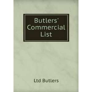  Butlers Commercial List Ltd Butlers Books