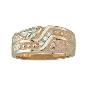 Black Hills Gold Three Stone Womens Diamond Wedding Ring from Coleman 