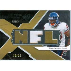  2008 SPx Authentic Devin Hester Game Worn Patch Card 