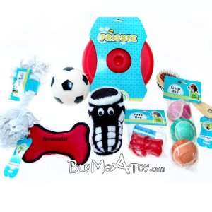   Scoccer Ball Plush Toy Brush Frisbee Doggie Bags