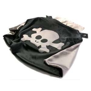    The Playful Pirate Super Hero Cape   Black and Silver Toys & Games